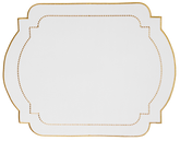 Jogo americano retangular Classic Branco e Dourado